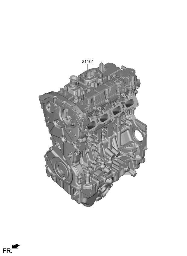 Kia 1Y27M2TA00 Engine Assembly-Sub