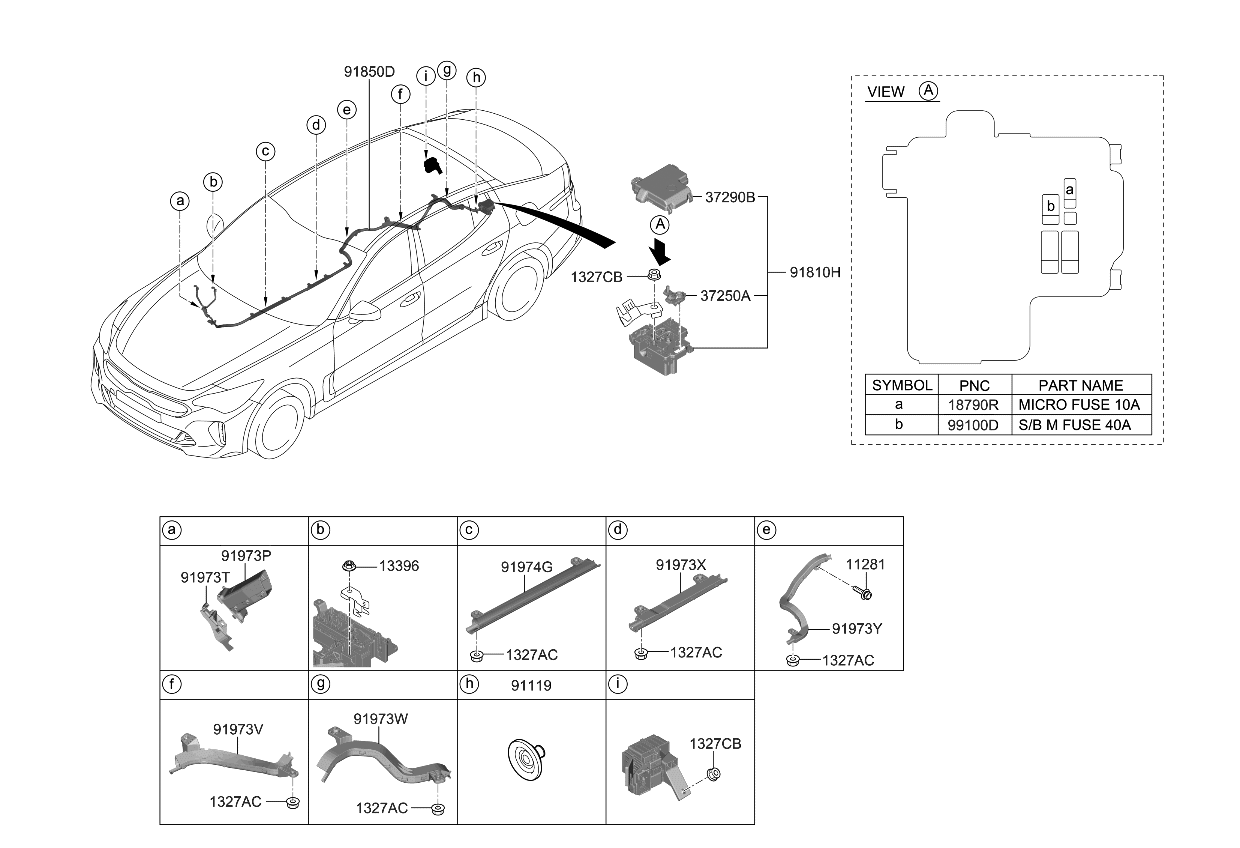 Kia 91950J5350 Box-FUSIBLE Link