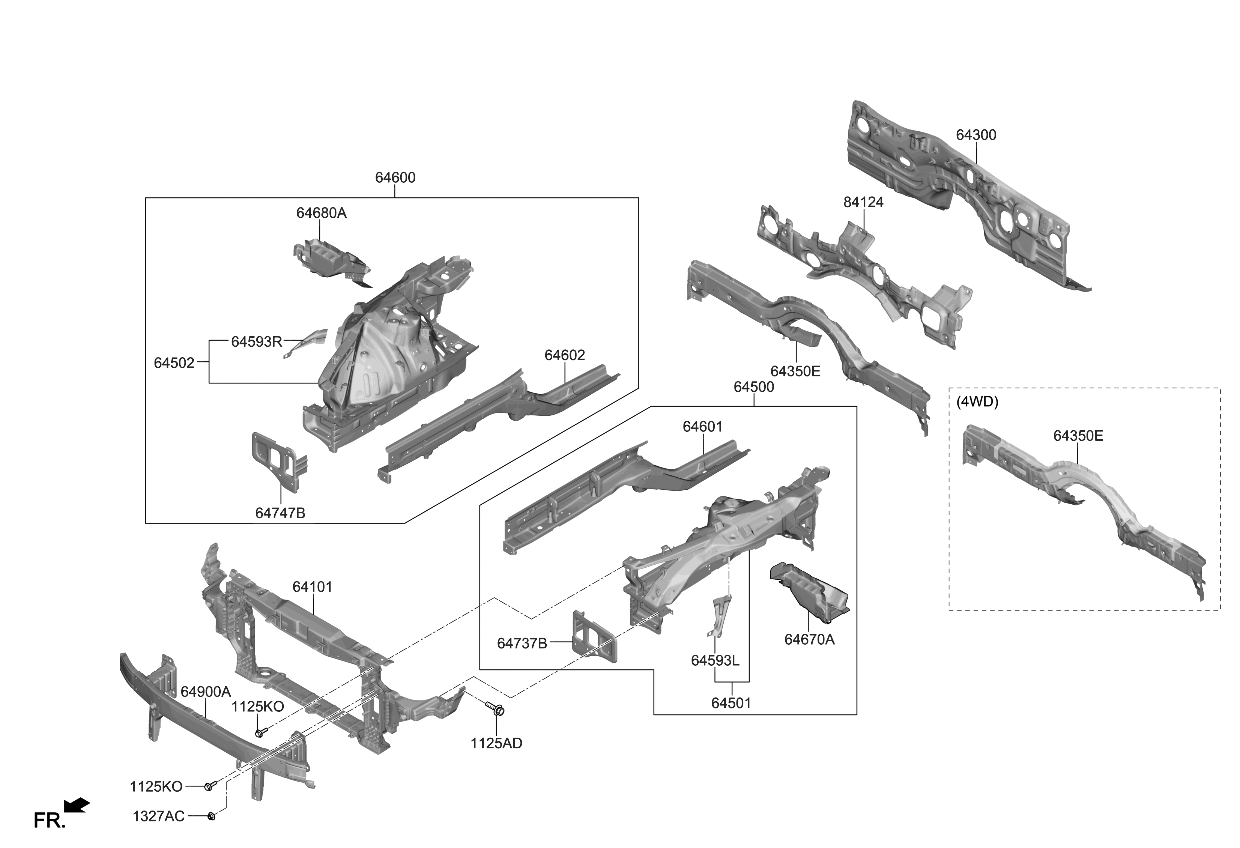 Kia 64600J5002 Panel Complete-FENDE