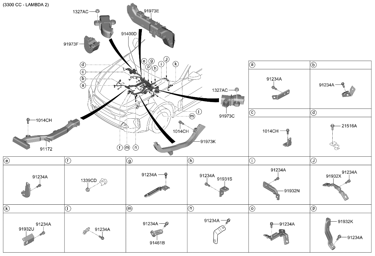 Kia 91445J5030 Wiring Assembly-Control