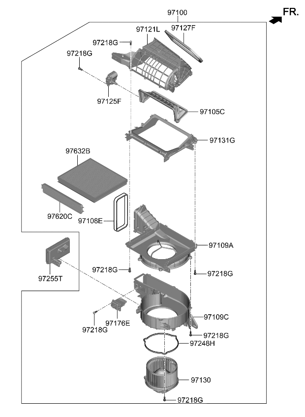 Kia 97255J5CA0 Control Assembly