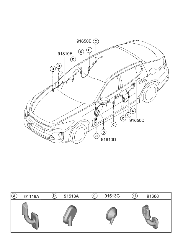 Kia 91616J5530 Wiring Assembly-Fr Dr(Pa