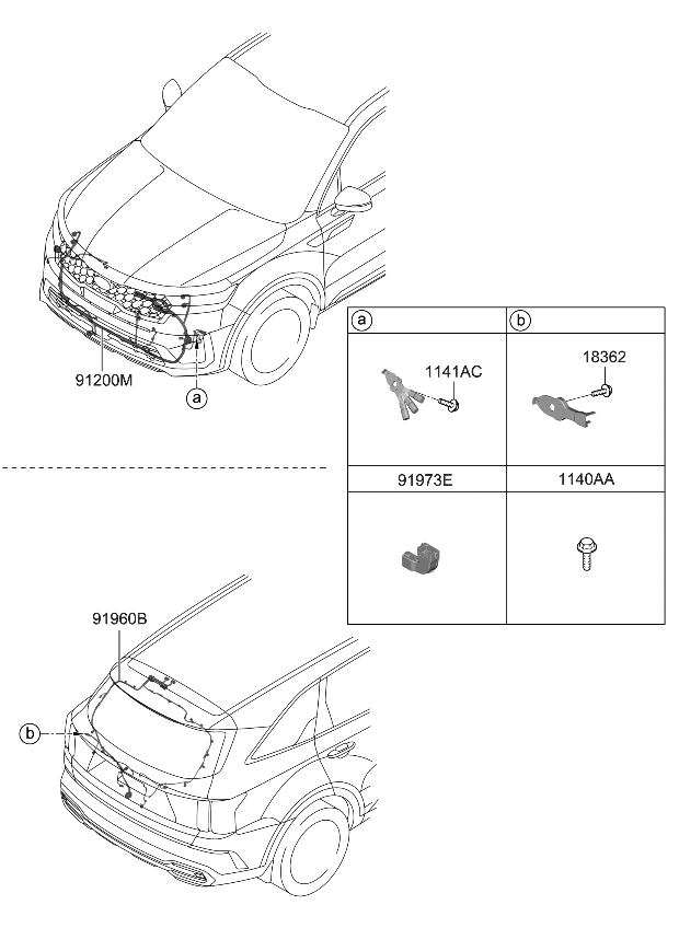 Kia 91650P2010 Wiring Assembly-Tail GAT