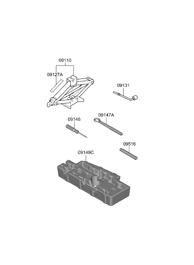 Kia 09149P4100 Case-Tool