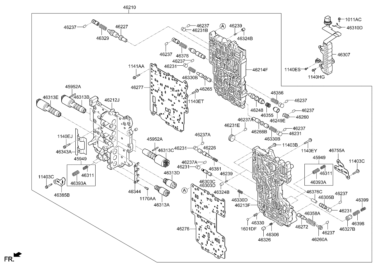 Kia 463133D800 VALVE-SOLENOID