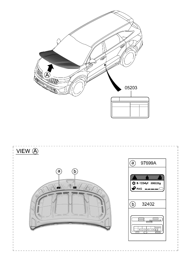 Kia 324302M014 LABEL-EMISSION