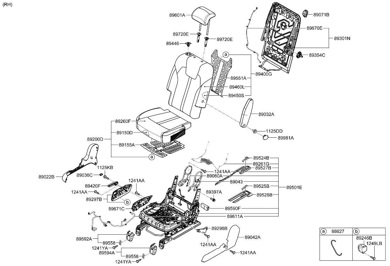 Kia 89260P2530MSY COVERING ASSY-2ND SE