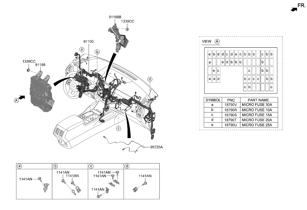 Kia 91100P4282 Wiring Assembly-Main