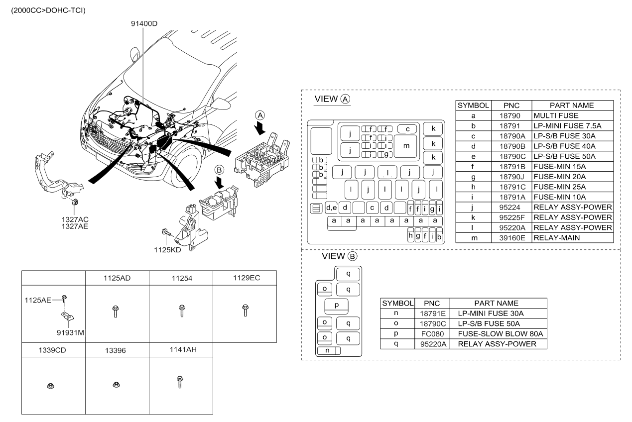 Kia 913403W360 Wiring Assembly-Control
