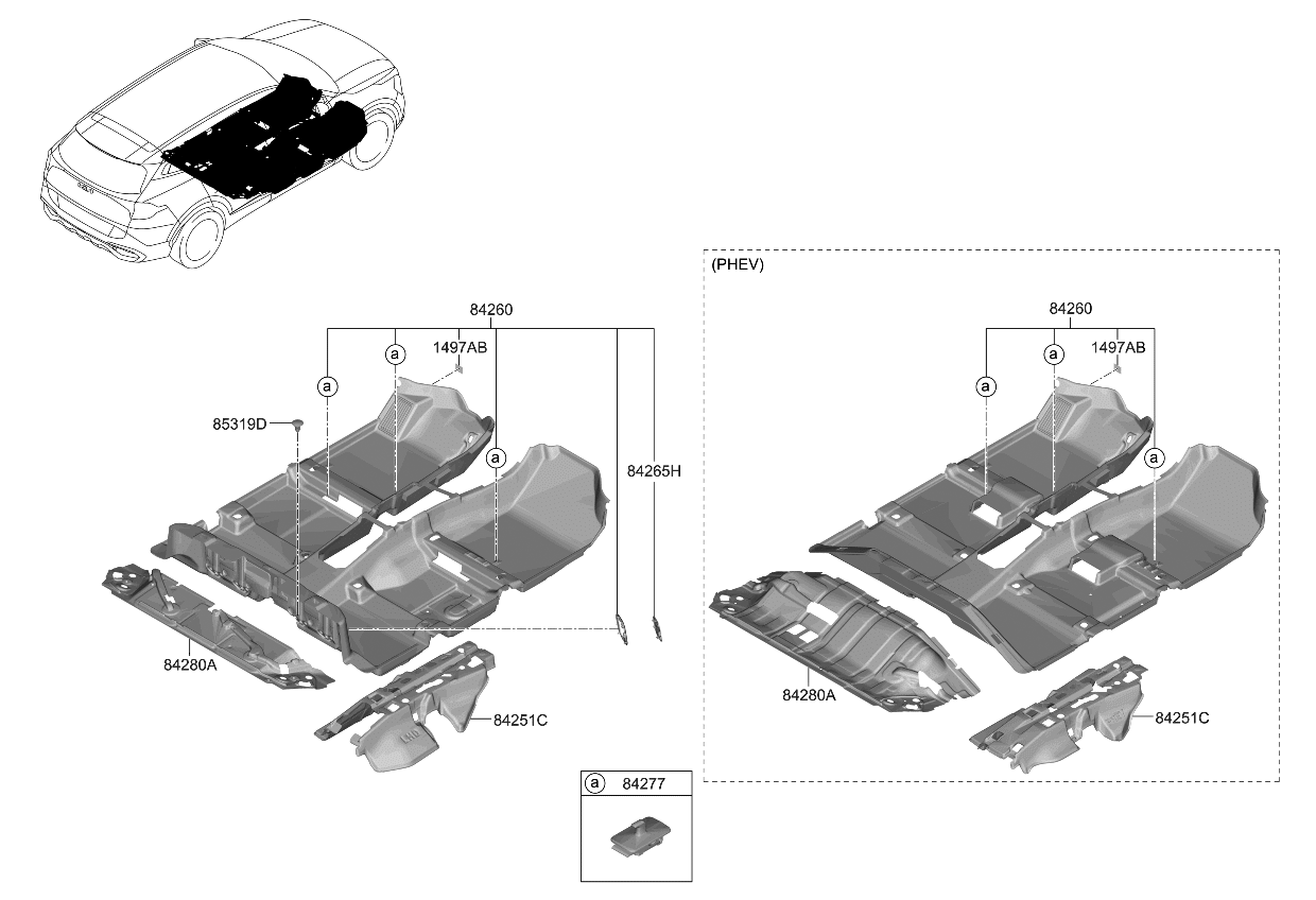 Kia 8574629000WK PLUG-TRIM MOUNTING