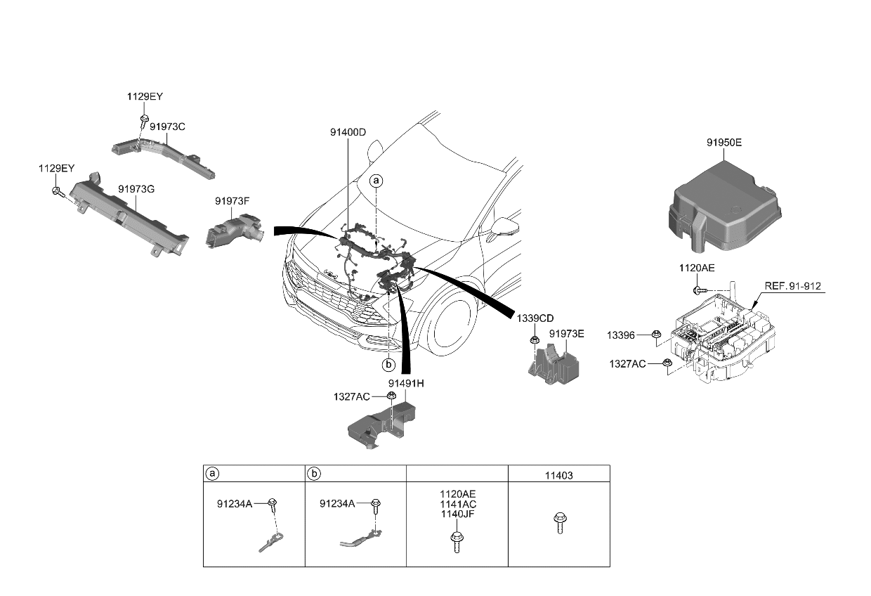 Kia 91961P4060 Protector-Wiring