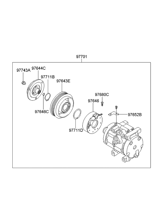 Kia 976412E000 Pac K