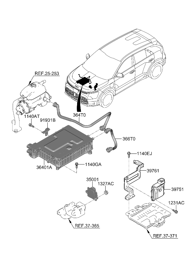 Kia 91931AO010 BRACKET-WIRING MTG