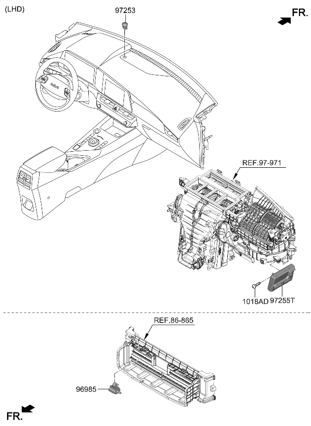 Kia 97255AO180 CONTROL ASSY