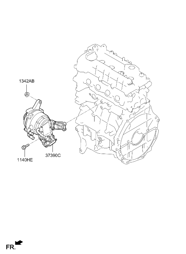 Kia 3739003920 HSG ASSY-GENERATOR