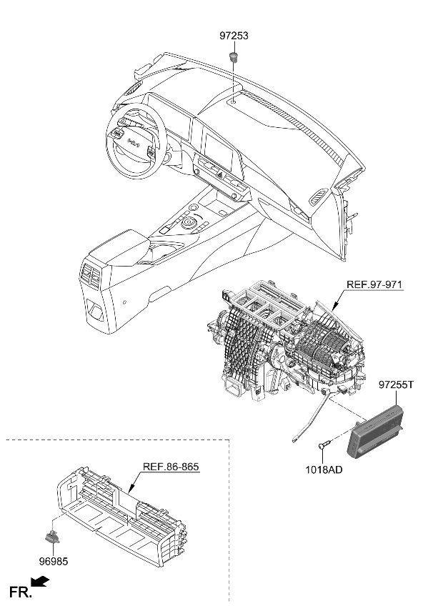 Kia 97255AT250 CONTROL ASSY