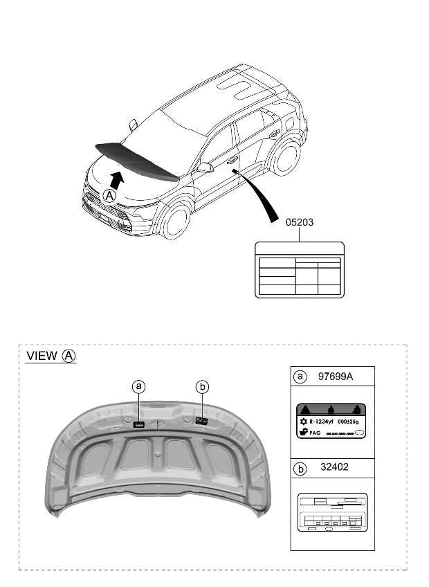 Kia 3245008050 LABEL-EMISSION