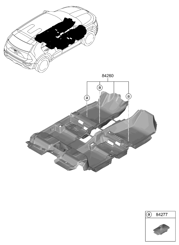 Kia 84260AT310WK CARPET ASSY-FLOOR