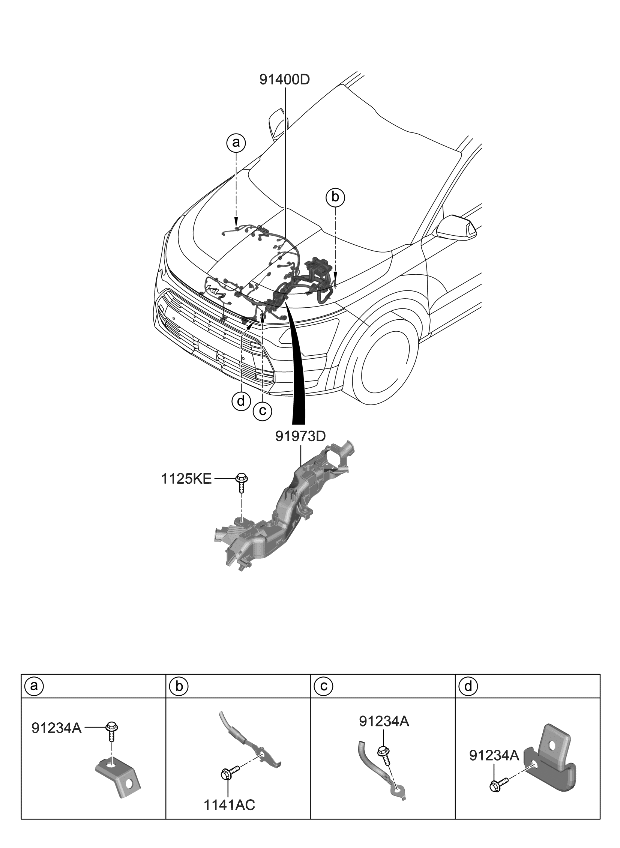 Kia 91400AT100 WIRING ASSY-CONTROL