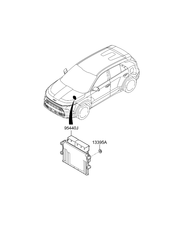 Kia 954412BGJ0 T/M CONTROL UNIT