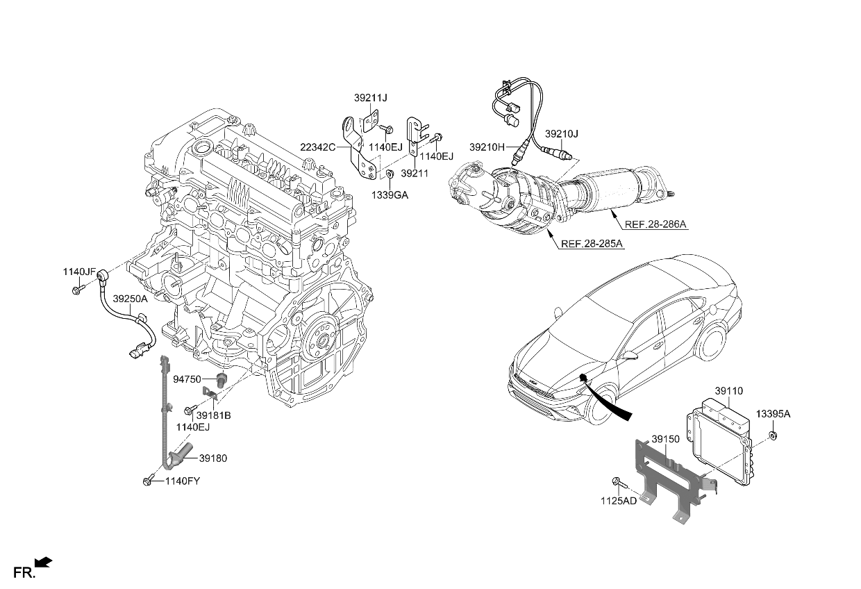 Kia 391202B207 ELECTRONIC CONTROL U