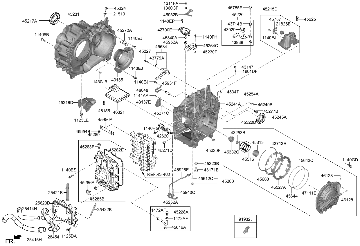 Kia 452314G600 Housing-Converter