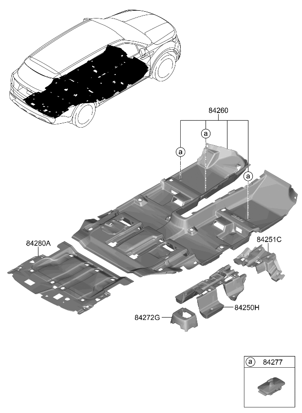 Kia 84260R5200WK Carpet Assy-Floor