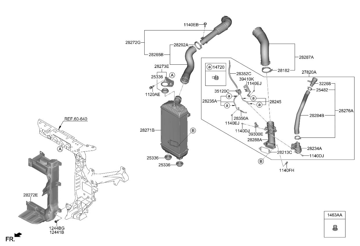 Kia 282842S311 Hose-RECIRCULATION