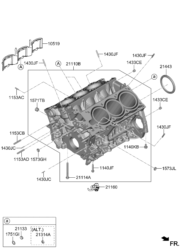 Kia 211173N200 Bolt-Bearing Cap