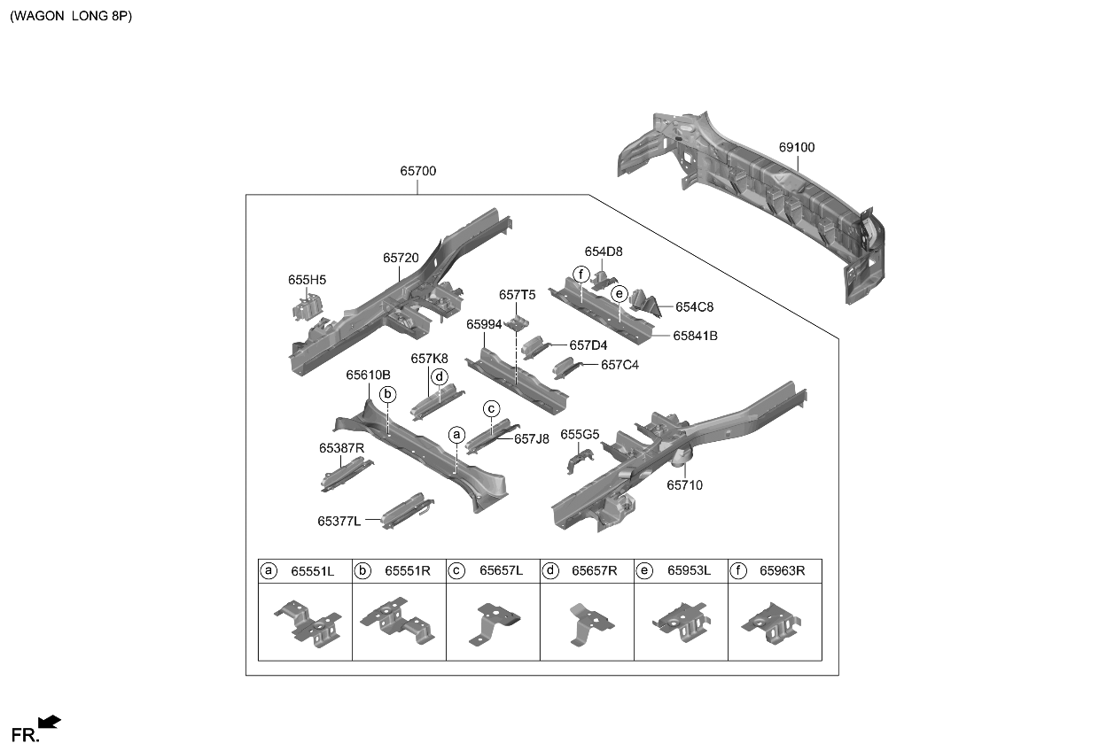 Kia 65953R0000 BRKT Assembly-2ND Seat M