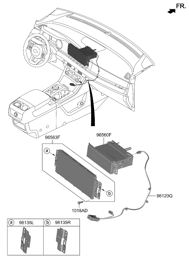 Kia 96560R0790WK HEAD UNIT ASSY-AVN