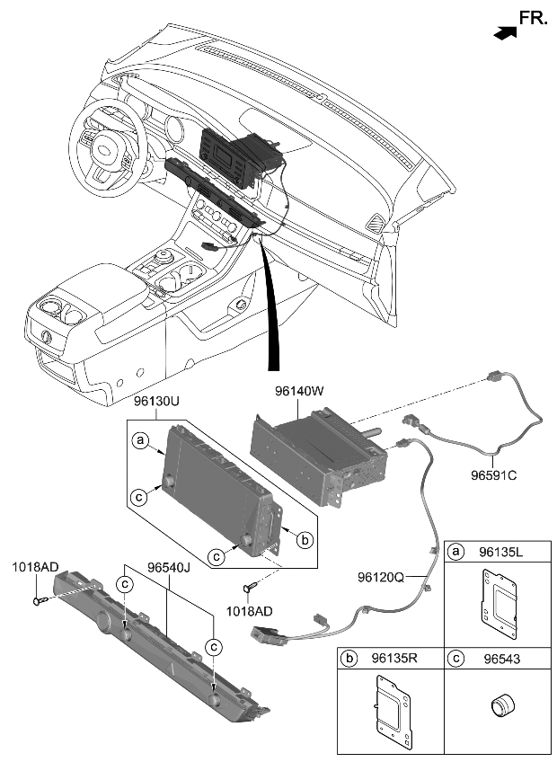 Kia 96591R0000 Cable Assembly-LVDS Main