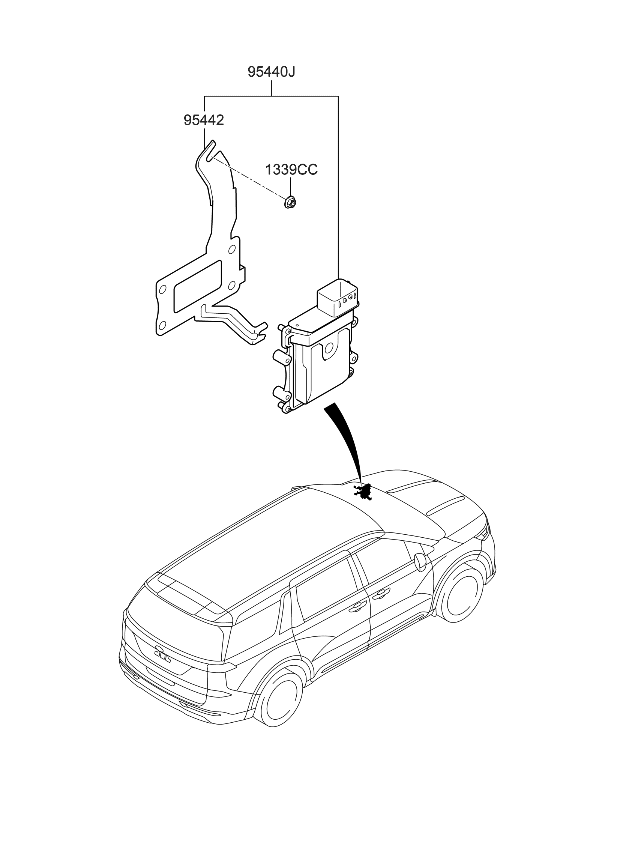 Kia 954404GFJ0 T/M Control Unit