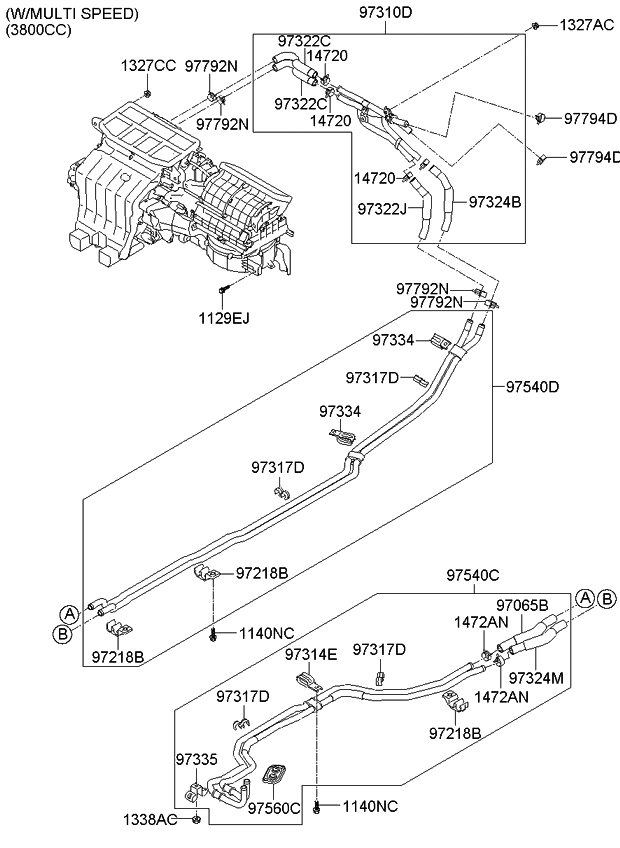 Kia 973192J200 Clip-Hose