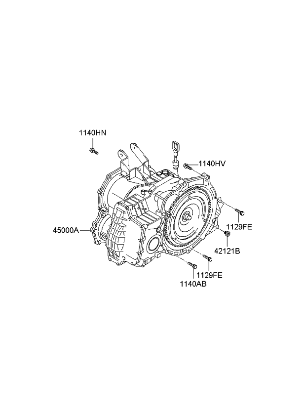 Kia 4500022BB6R REMAN Trans- At