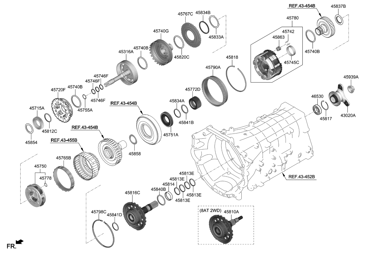 Kia 458414F014 Race-Thrust Bearing