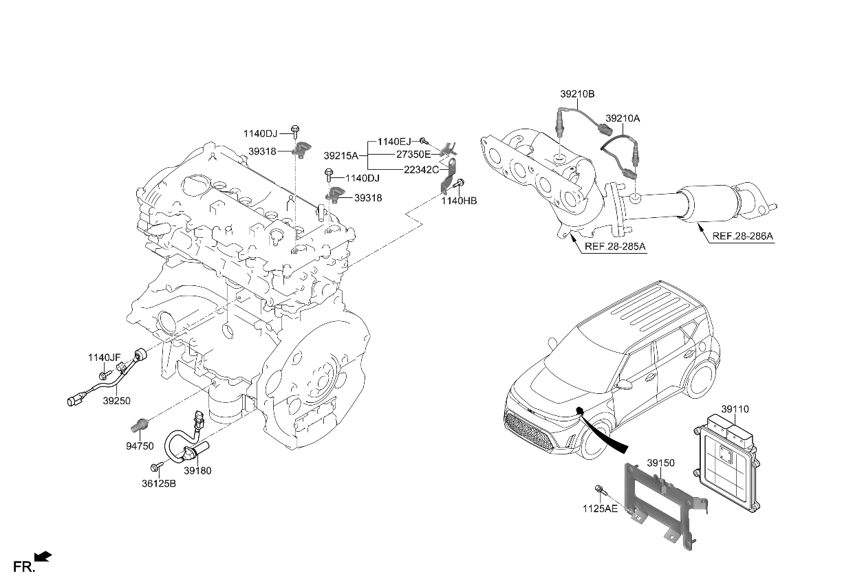 Kia 391712ENA1 ELECTRONIC CONTROL U