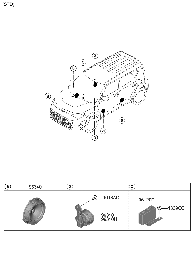 Kia 96385K0500 UNIT ASSY-MOOD LAMP