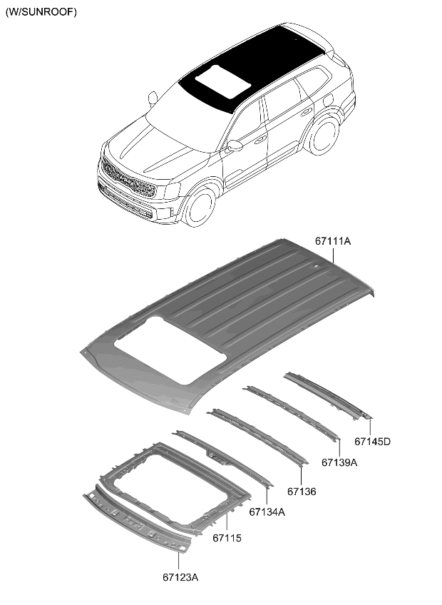 Kia 67111S9050 Pad U