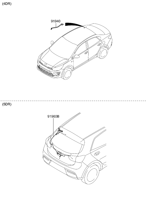 Kia 91650H9650 Wiring Assembly-Tail GAT