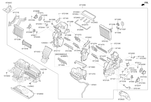 2019 Kia Niro Door Assembly-Foot Diagram for 97148G2100