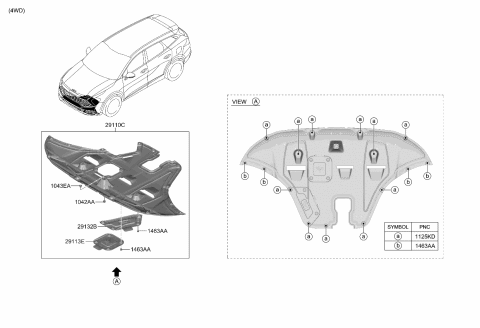 2023 Kia Sportage Under Cover Diagram 2