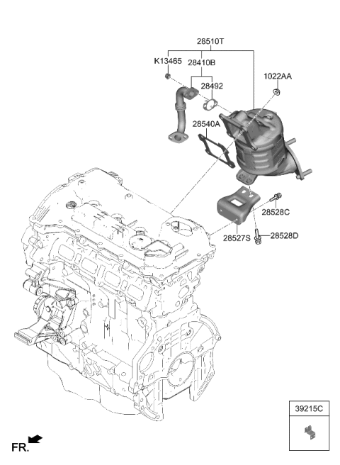 2023 Kia Sportage Exhaust Manifold Diagram