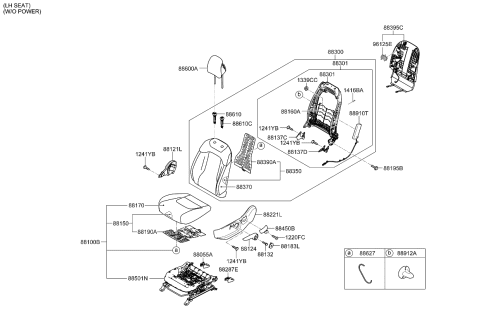 2023 Kia Sportage Seat-Front Diagram 3