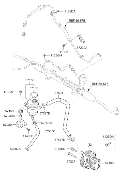 2011 Kia Forte Koup Cap Assembly-Reservoir Diagram for 571531M500