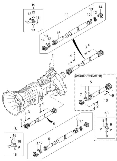 2005 Kia Sorento Joint Assembly-Universal Diagram for 0W00125060A