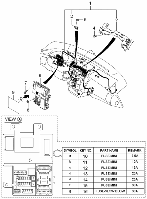 2006 Kia Sedona Wiring Assembly-Main Diagram for 911074D120