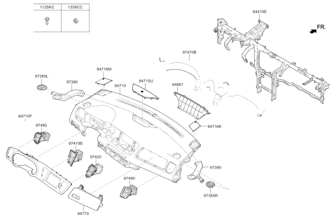 2015 Kia Sedona Box Assembly-Multi Diagram for 84770A9000CQA