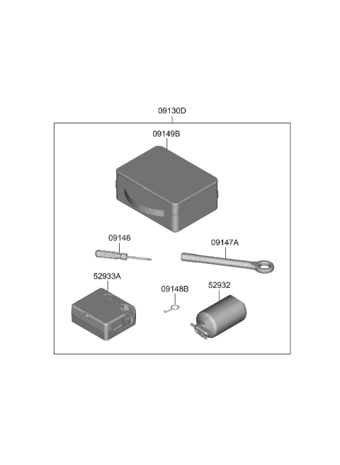 2024 Kia EV6 CASE-MOBILITY KIT Diagram for 09149CV000