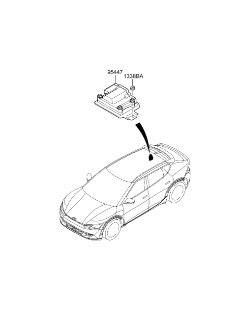 2024 Kia EV6 Transmission Control Unit Diagram